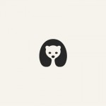 Disseny gràfic: icones minimalistes d’animals en negatiu 